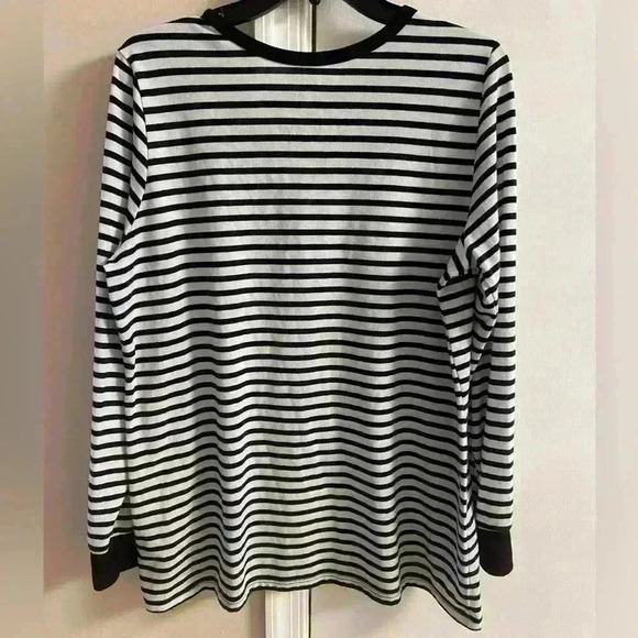 Torrid crewneck top tunic t shirt striped lightweight Large - Picture 4 of 6